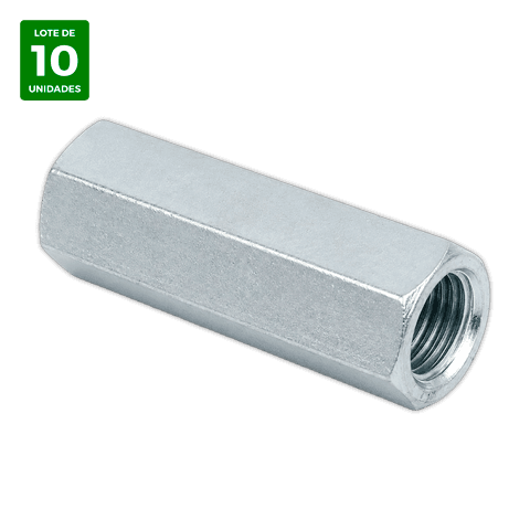 ESTANDAR Manguito Roscado Hexagonal M-10 x 30