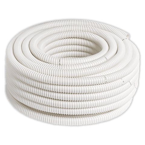 VECAMCO Tubo desagüe anillado Ø 16 mm blanco